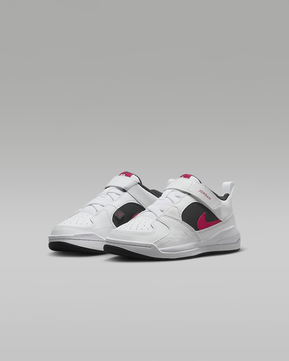 Jordan Stadium 90 Younger Kids' Shoes - White/Black/Gym Red