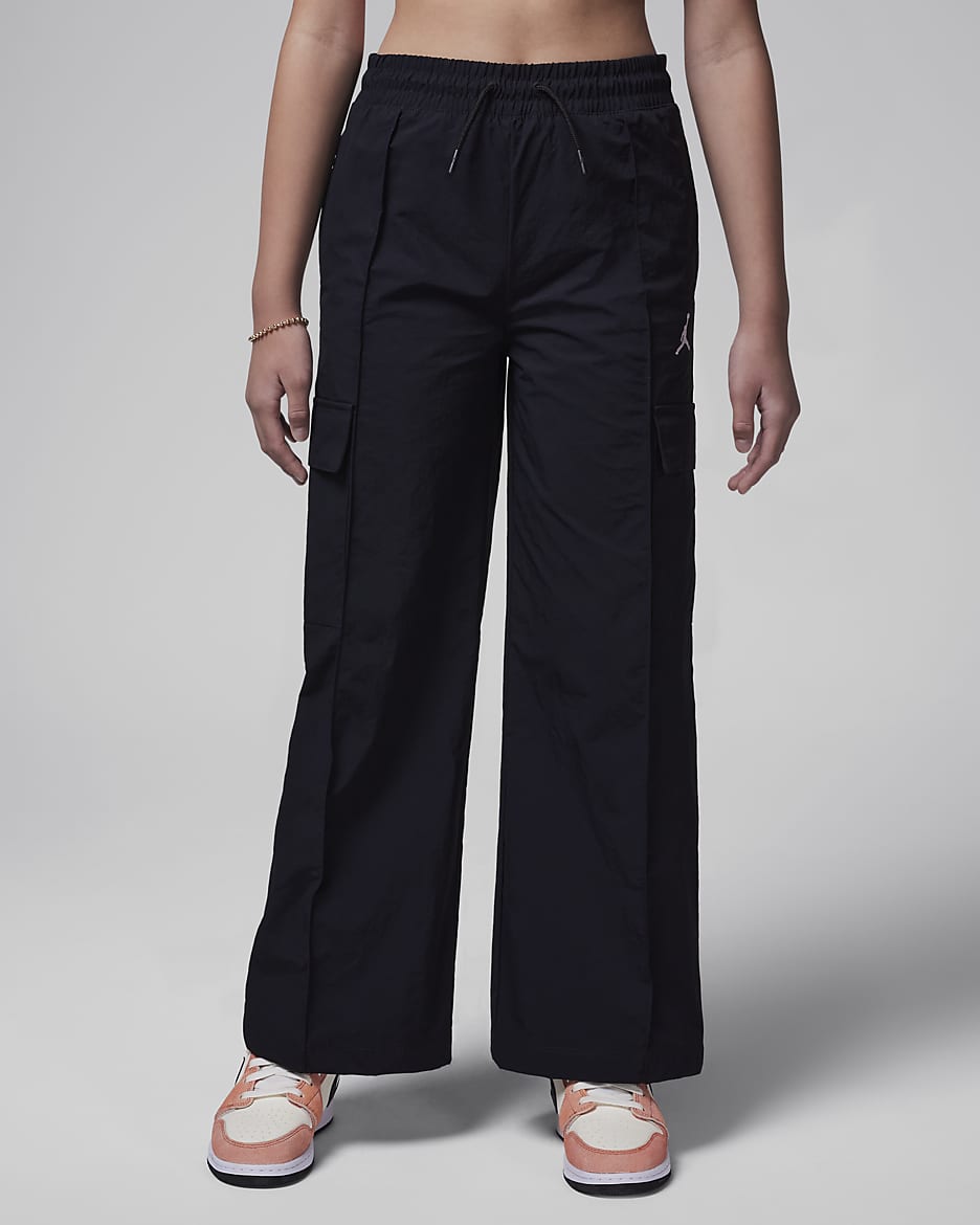 Pants cargo Double de tejido Woven para niños talla grande Jordan - Negro