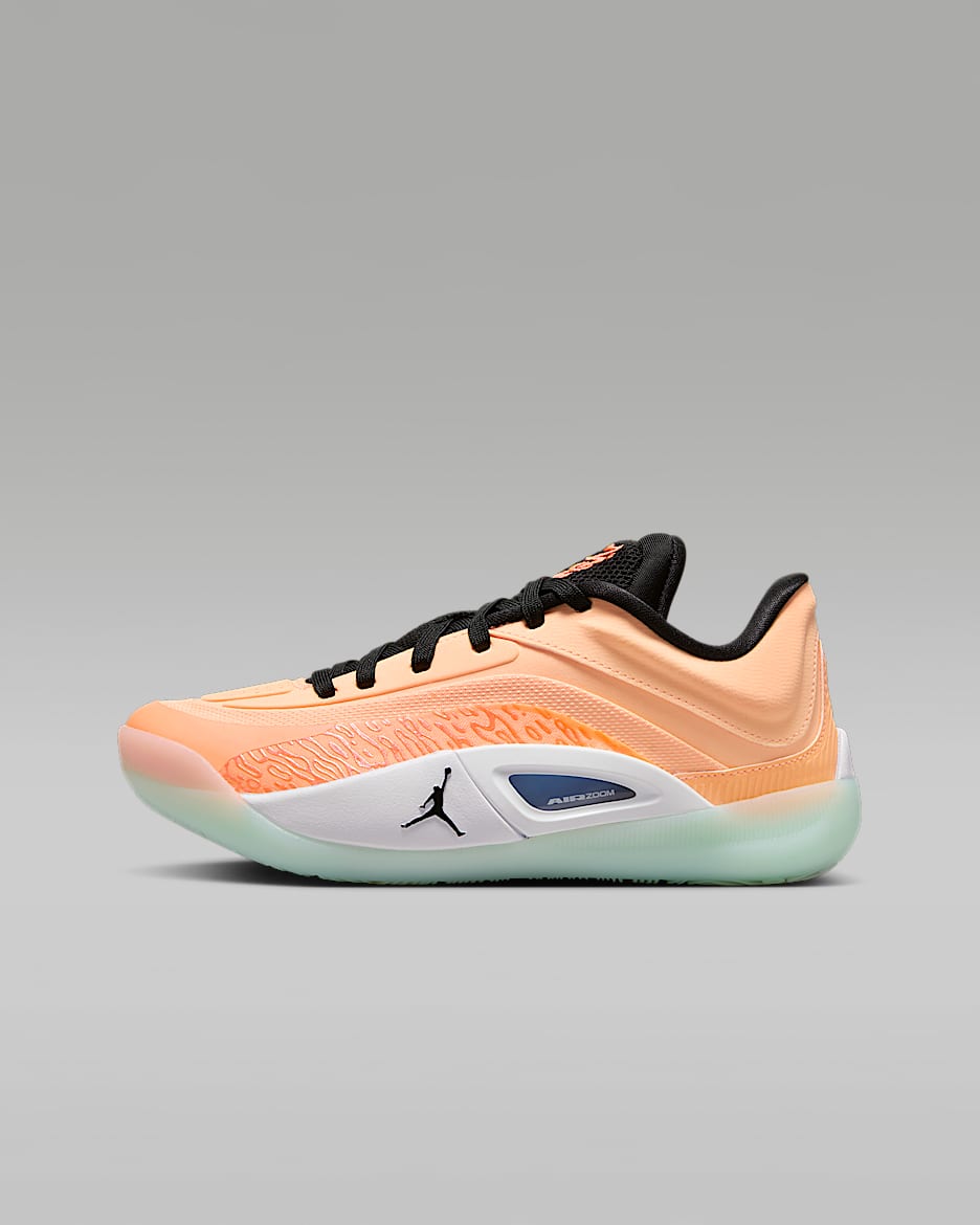 Zion 4 basketbalschoenen voor kids - Peach Cream/Zwart/Wit/Total Orange