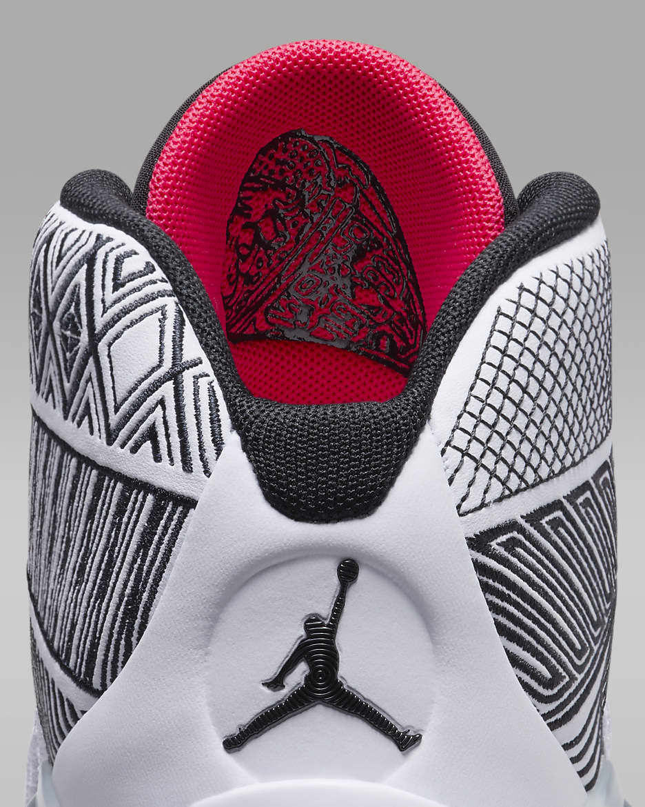 Air Jordan XXXVIII Older Kids' Shoes - White/Black/Siren Red