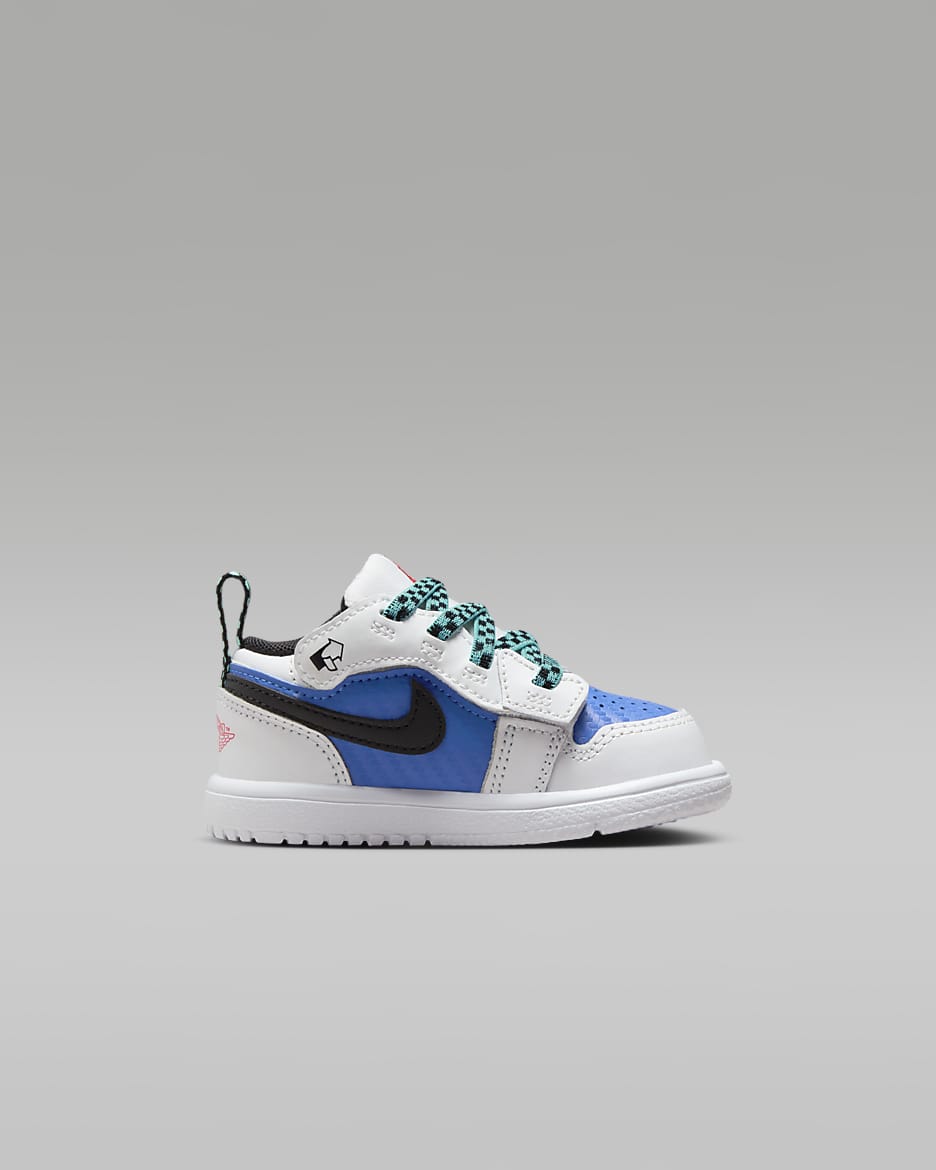 Jordan 1 Low Alt SE Baby/Toddler Shoes - White/Hyper Royal/Hyper Jade/Black