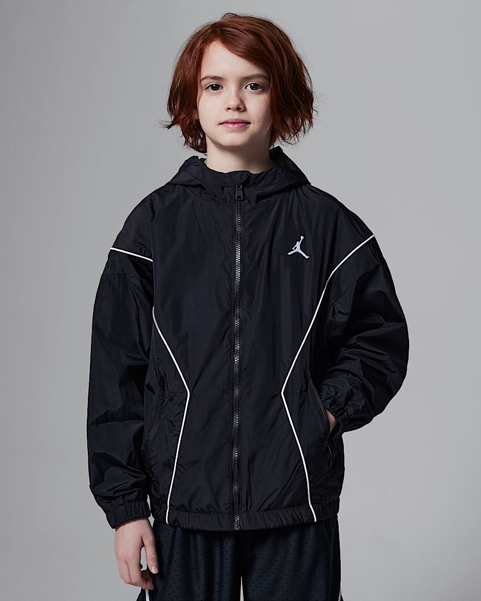 Jordan Big Kids' Essential Draft Jacket - Black