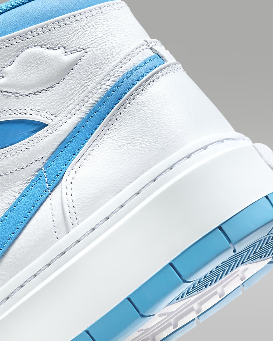 Air Jordan 1 Elevate High Women's Shoes - White/White/Dark Powder Blue