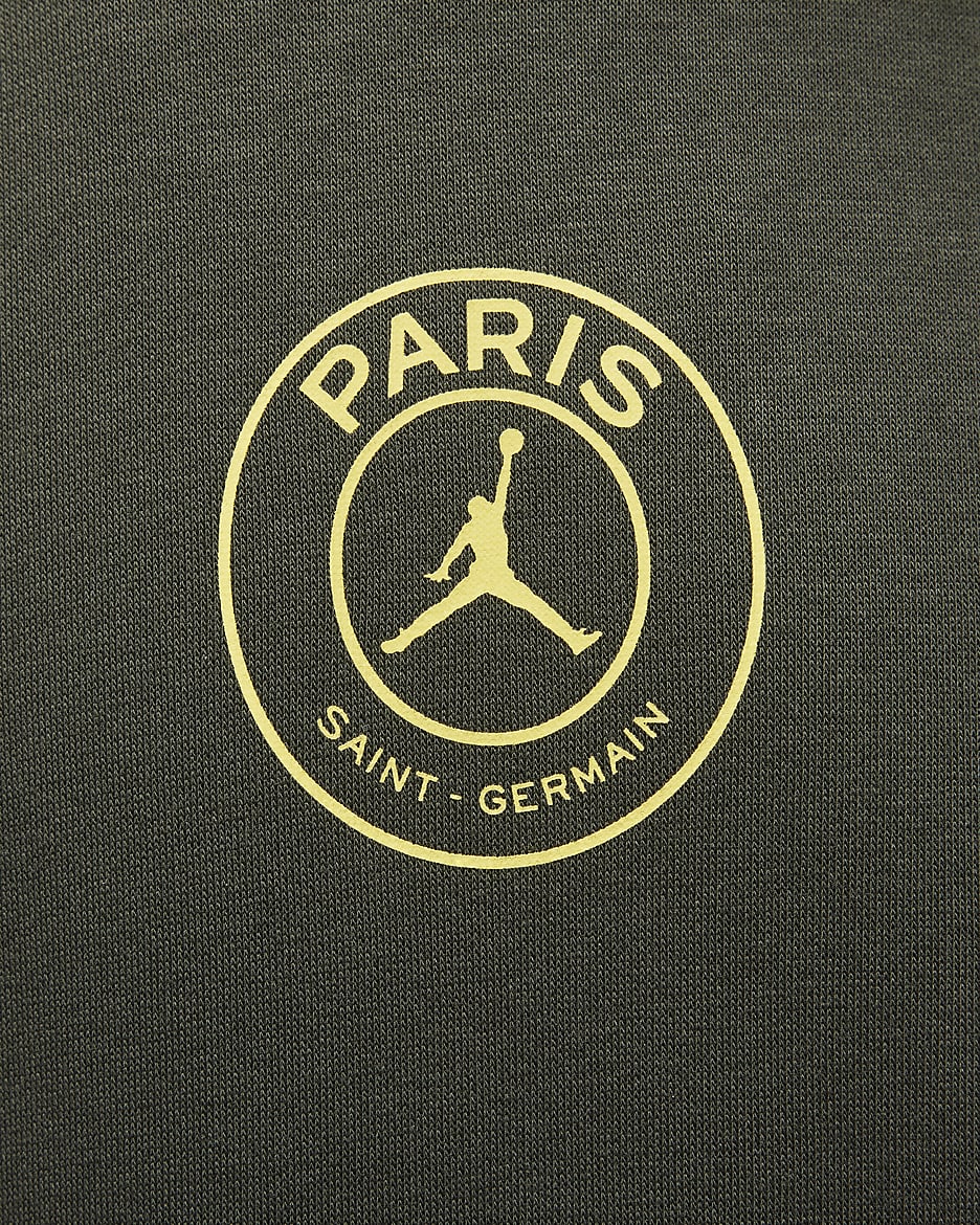 Paris Saint-Germain Men's Fleece Pullover Hoodie - Sequoia/Saturn Gold