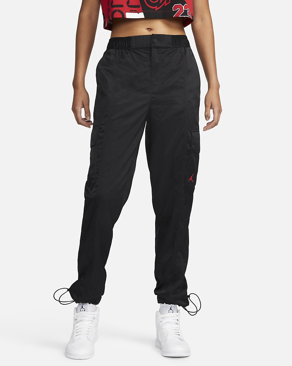 Pantalones funcionales Jordan (Her)itage para mujer - Negro/Rojo universitario