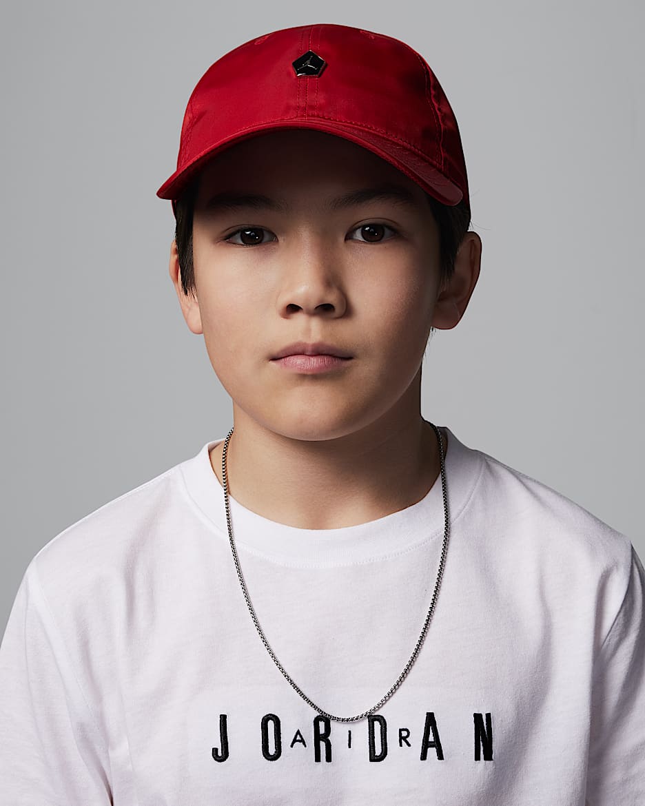 Gorra Emblem Jordan para niño talla grande - Rojo gimnasio