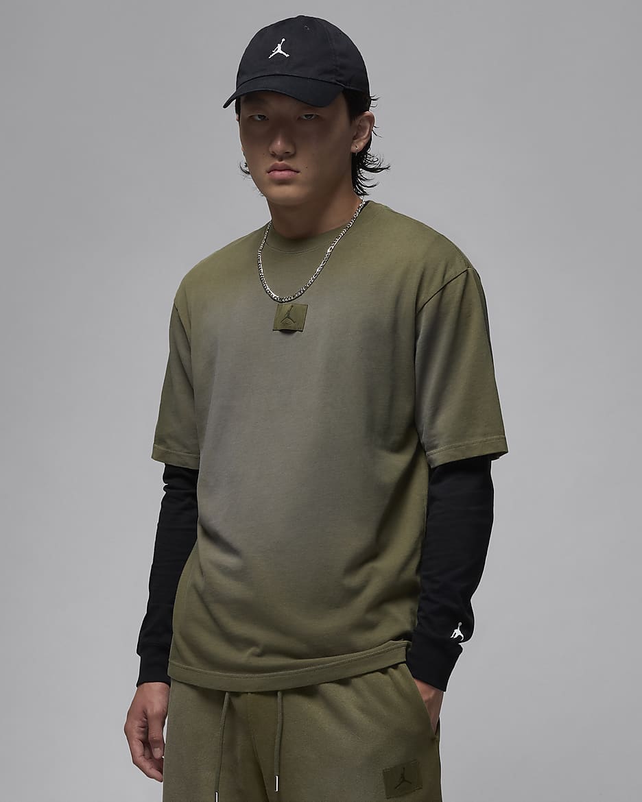 Jordan Flight Essentials 85 Men's Washed T-Shirt - Medium Olive