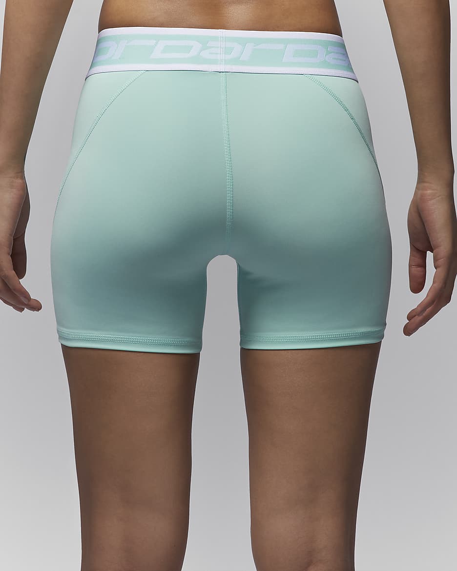 Jordan Sport Women's 5" Shorts - Light Dew/Hyper Turquoise