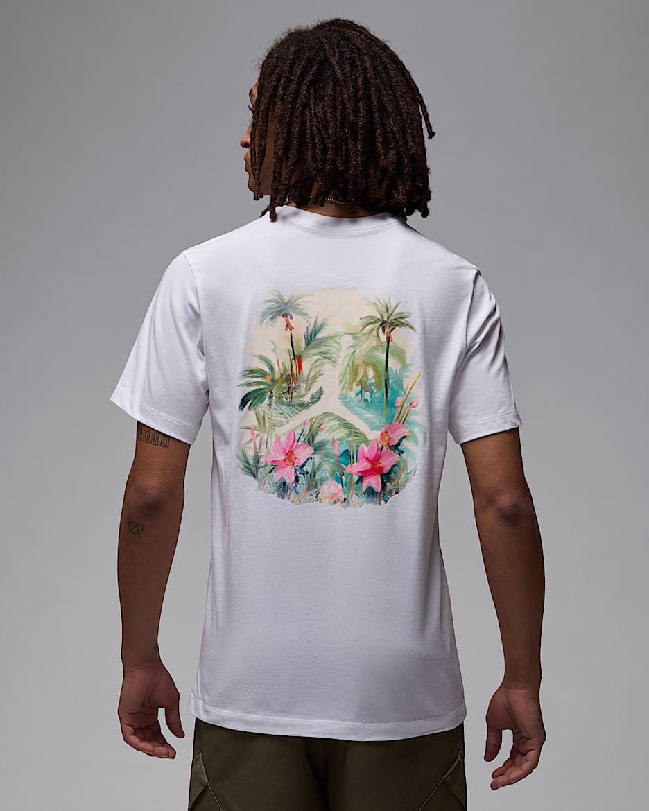 Playera para hombre Jordan Flight Essentials - Blanco/Negro