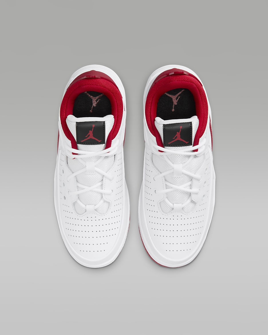 Jordan Max Aura 5 Older Kids' Shoes - White/Black/Gym Red