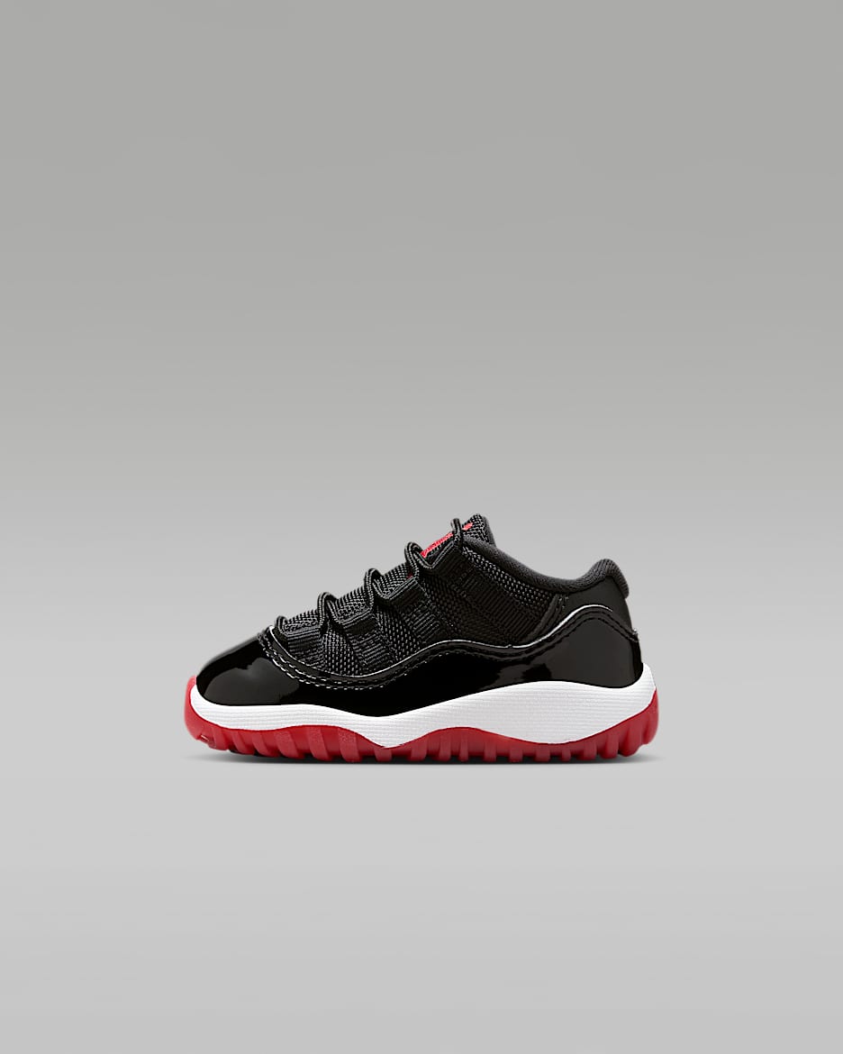 Jordan 11 Retro Low "Bred" Baby/Toddler Shoes - Black/White/Varsity Red
