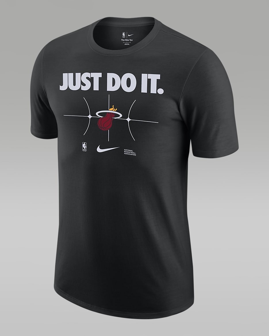 Miami Heat Essential Nike NBA-t-shirt för män - Svart