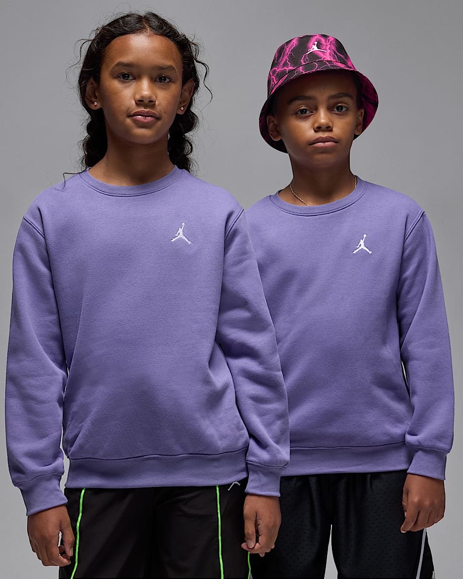 Maglia a girocollo Jordan Brooklyn Fleece – Ragazzo/a - Dusty Amethyst
