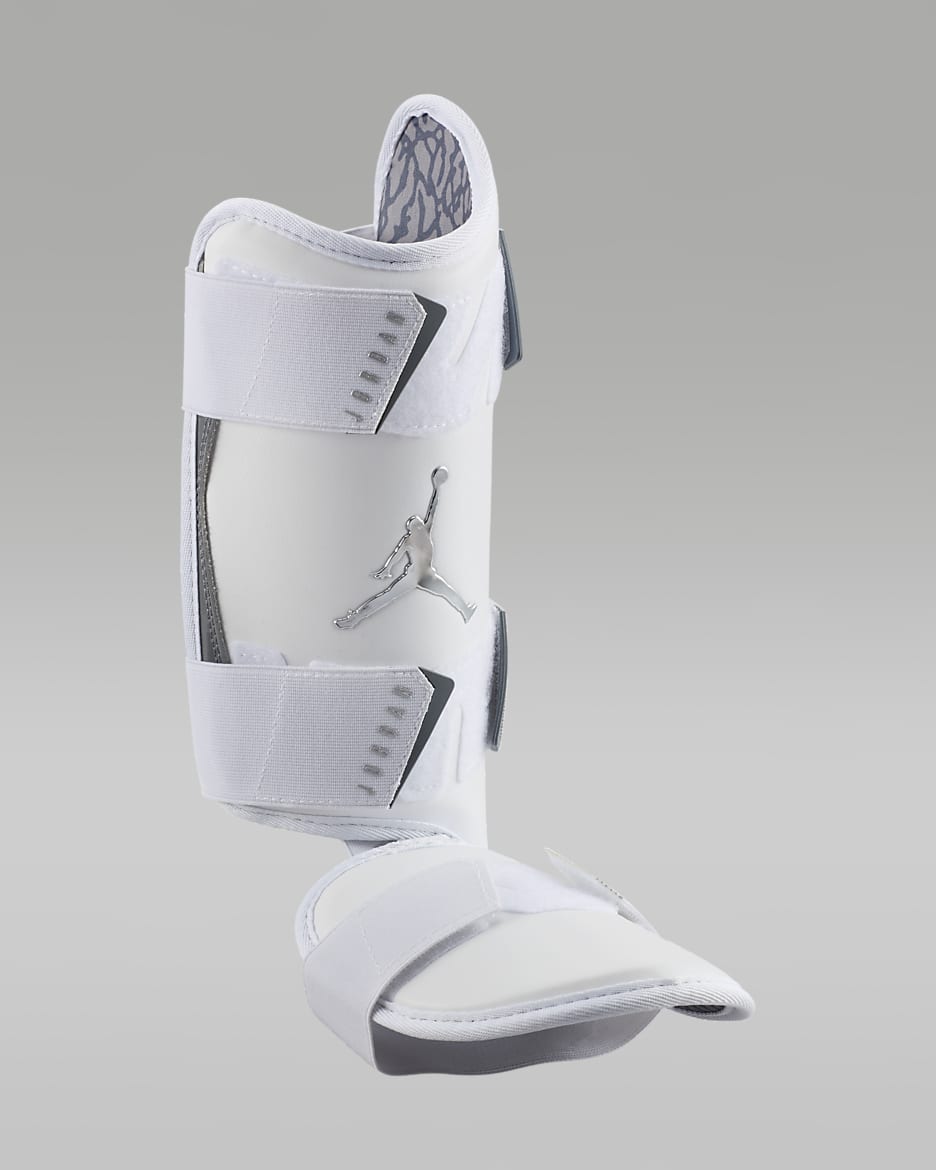Protector de pierna para bateador de béisbol (bateador zurdo) Jordan Fly - Blanco