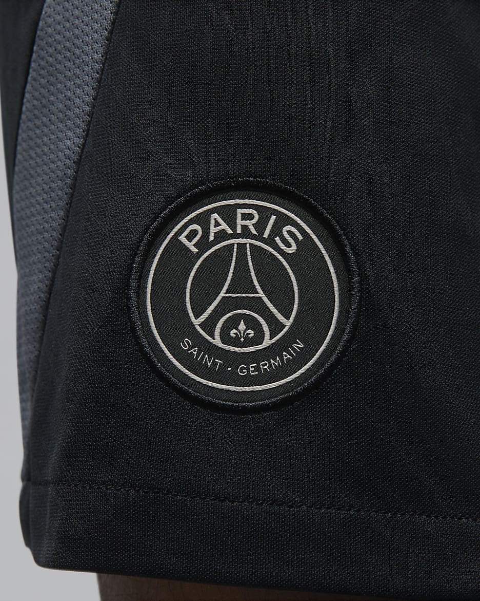 Shorts da calcio in maglia Jordan Dri-FIT Paris Saint-Germain Strike da uomo – Terza - Nero/Iron Grey/Stone