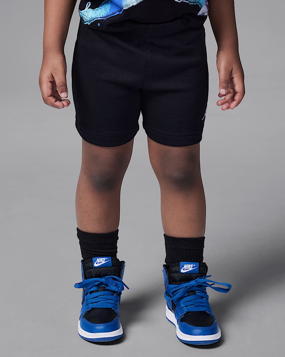 Jordan MJ Brooklyn French Terry Essentials Toddler Shorts - Black