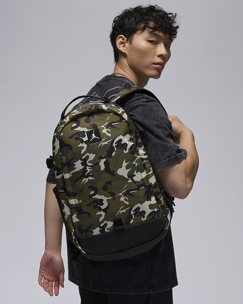 Jordan Cordura Franchise Backpack (29L) - Camo Green