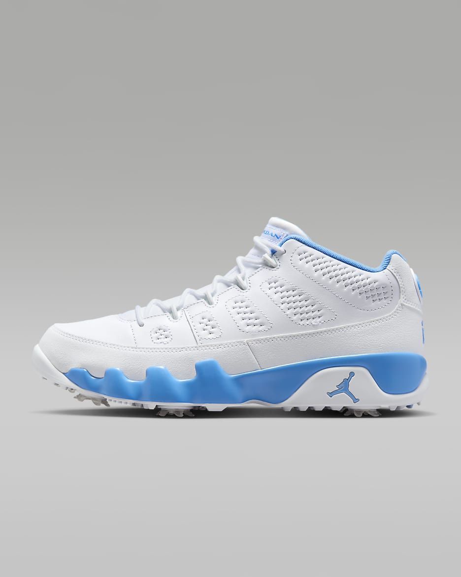 Chaussure de golf Air Jordan 9 G - Blanc/Blanc/University Blue