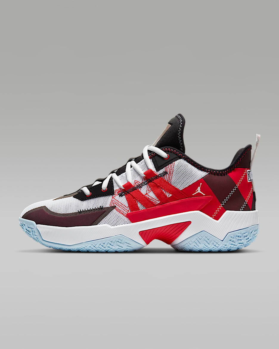 Jordan One Take II Basketball Shoe - White/University Red/Black/University Red
