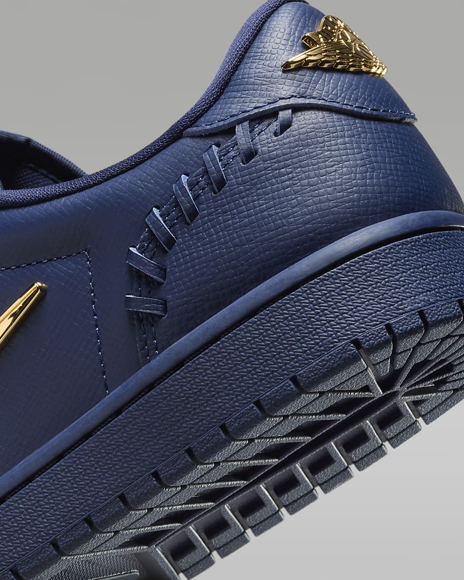 Air Jordan 1 Low Method of Make Schuh - Midnight Navy/Midnight Navy/Metallic Gold