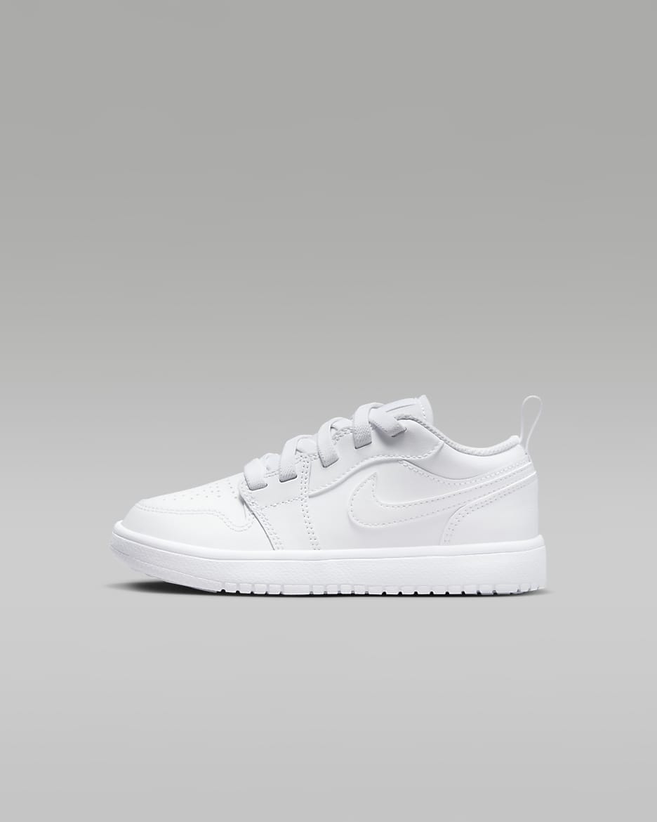 Jordan 1 Low Alt Younger Kids' Shoes - White/White/White