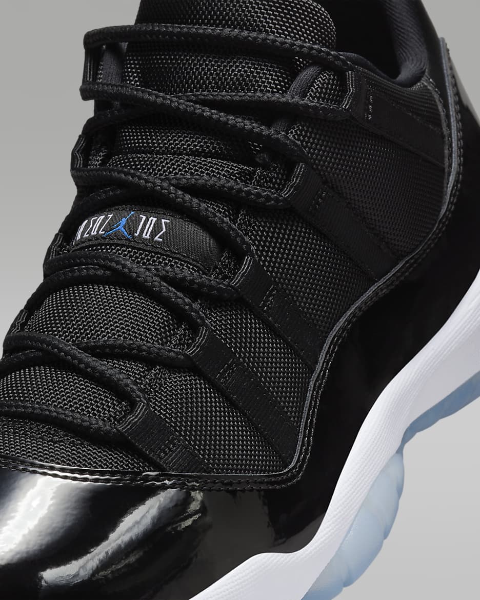 Air Jordan 11 Retro Low "Black/Varsity Royal" Men's Shoes - Black/White/Varsity Royal