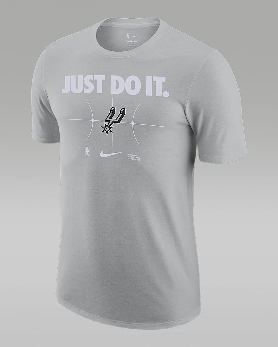 T-shirt San Antonio Spurs Essential Nike NBA – Uomo - Flat Silver