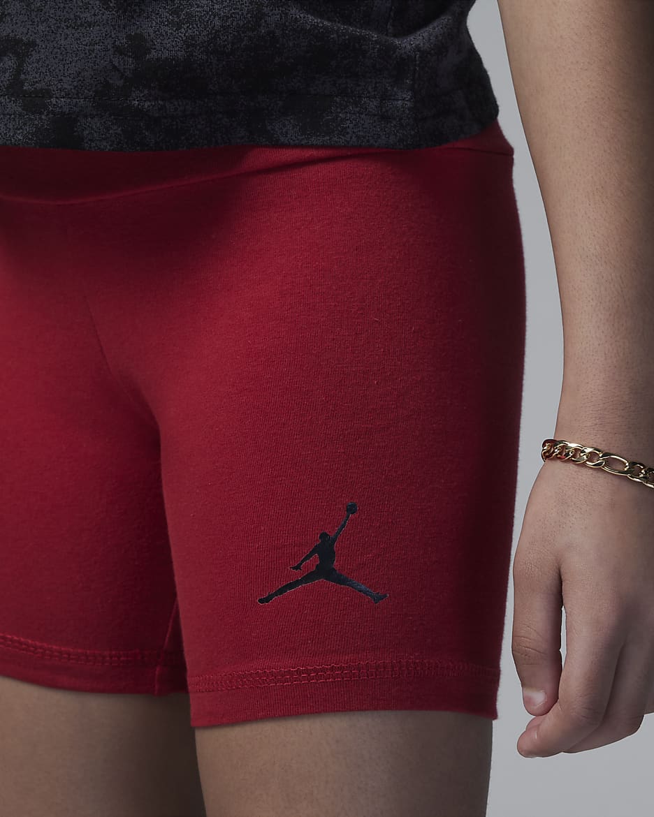 Air Jordan Flight Bike Shorts Set zweiteiliges Set für jüngere Kinder - Gym Red