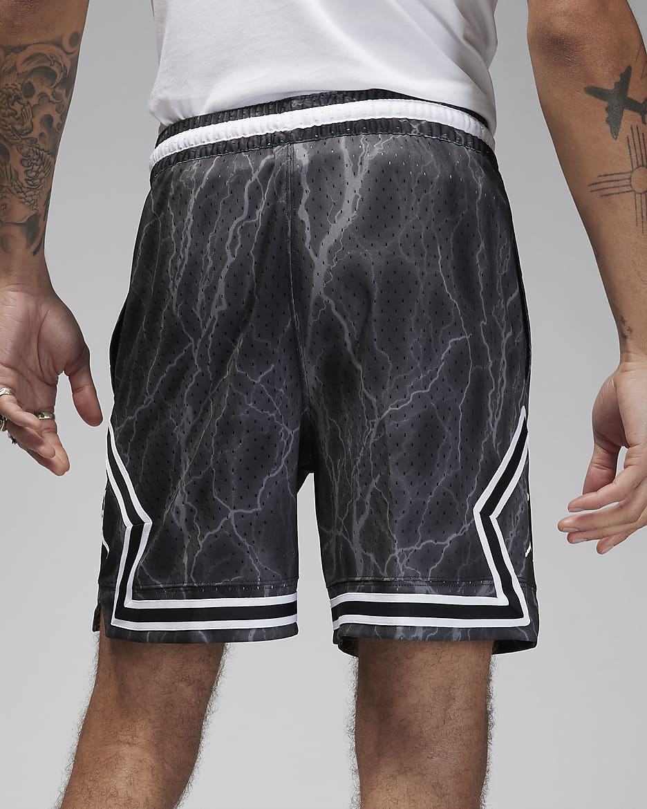 Jordan Sport Men's Dri-FIT Diamond Shorts - Black/White/White