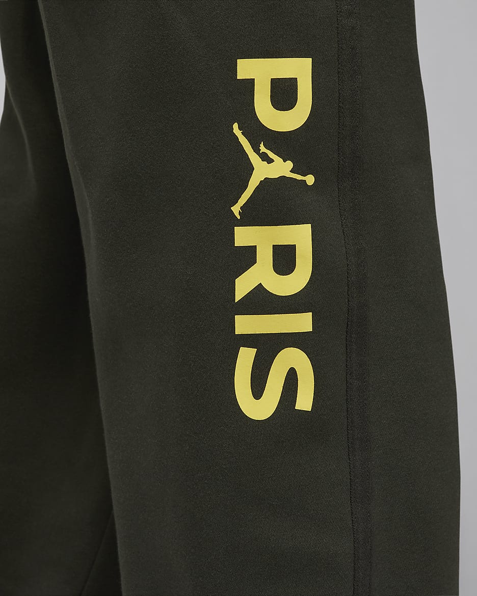 Paris Saint-Germain Men's Fleece Trousers - Sequoia/Saturn Gold