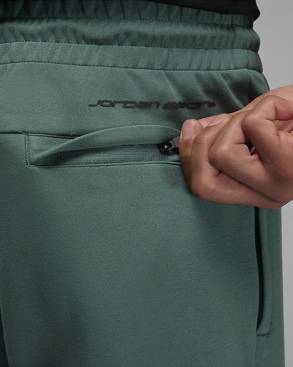 Jordan Sport Hoop Fleece Pantalón Dri-FIT - Hombre - Oxidized Green/Negro