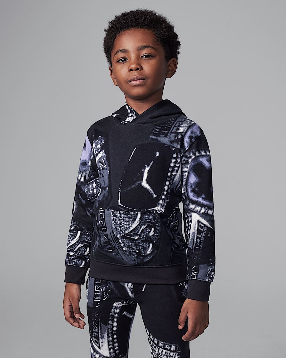 Sudadera con gorro MVP de French Terry para niños talla pequeña Jordan - Sombrío apagado