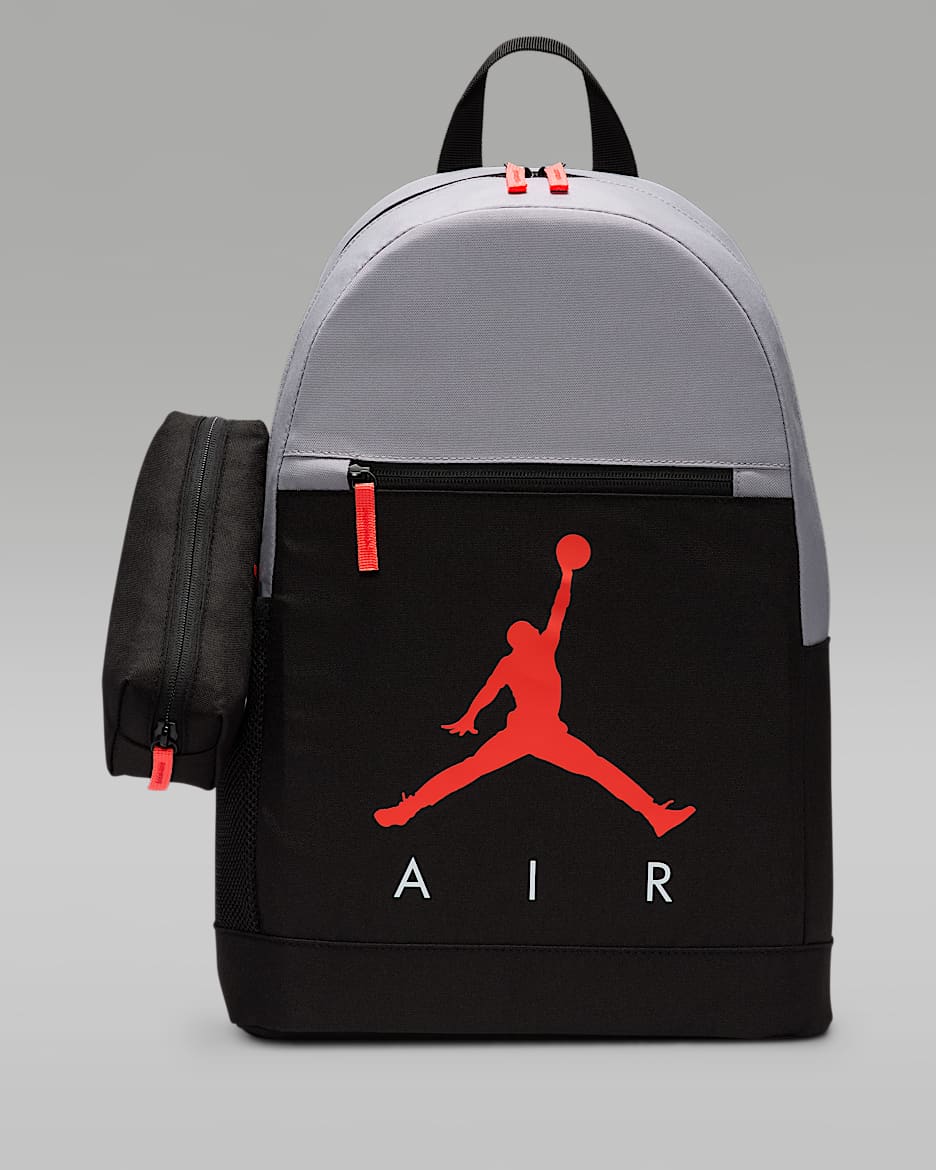 Jordan Air School Big Kids' Backpack (17L) - Cement Grey