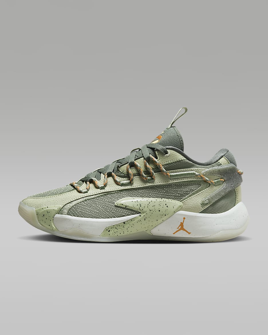 Luka 2 PF Basketball Shoes - Olive Aura/Oil Green/Sea Glass/Vivid Orange