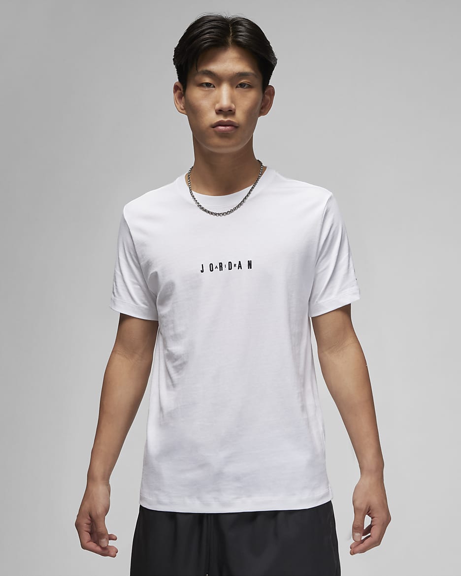 Jordan Air Men's T-Shirt - White/Black/Black