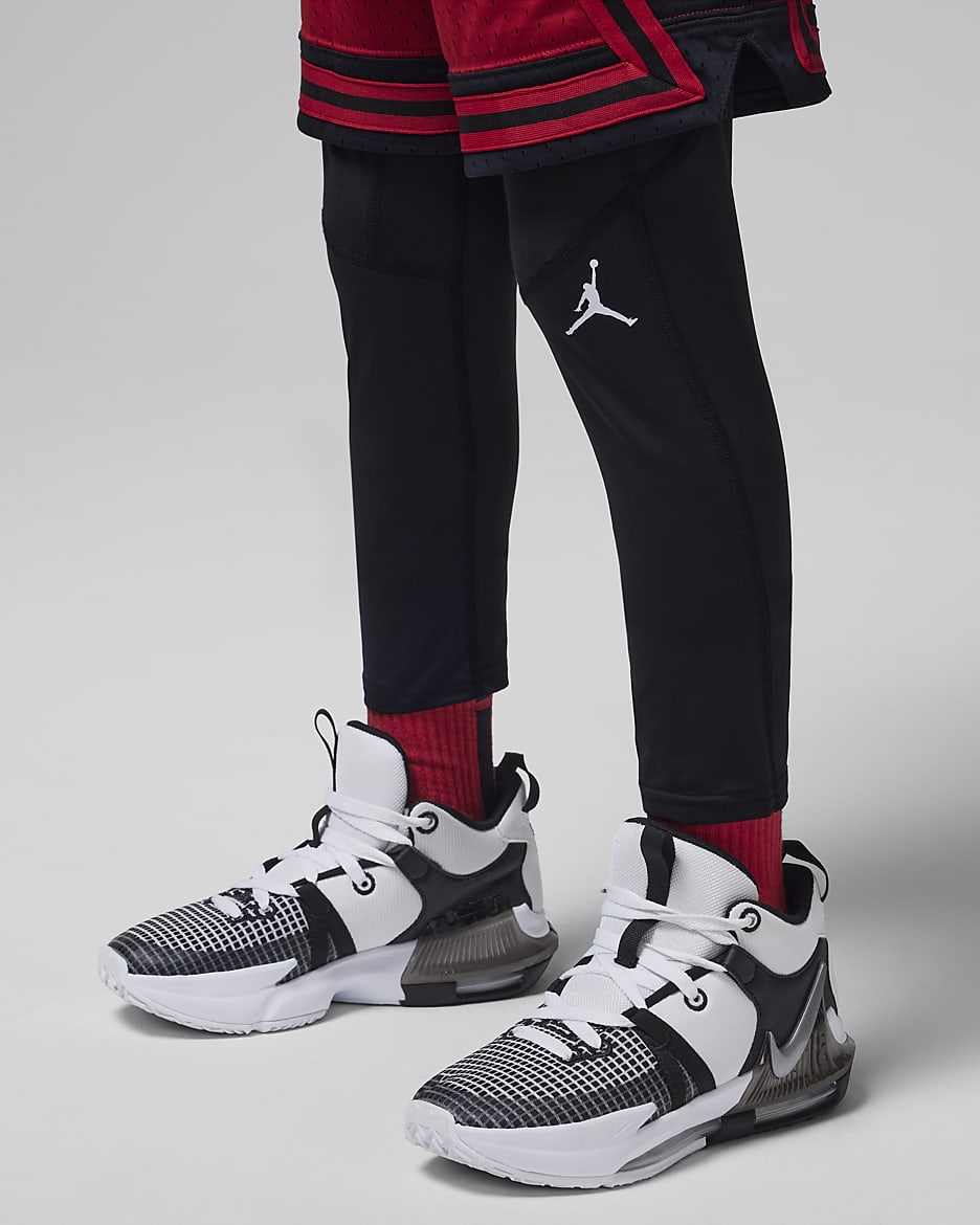 Mallas de compresión para niños talla grande Jordan Dri-FIT MJ Sport - Negro