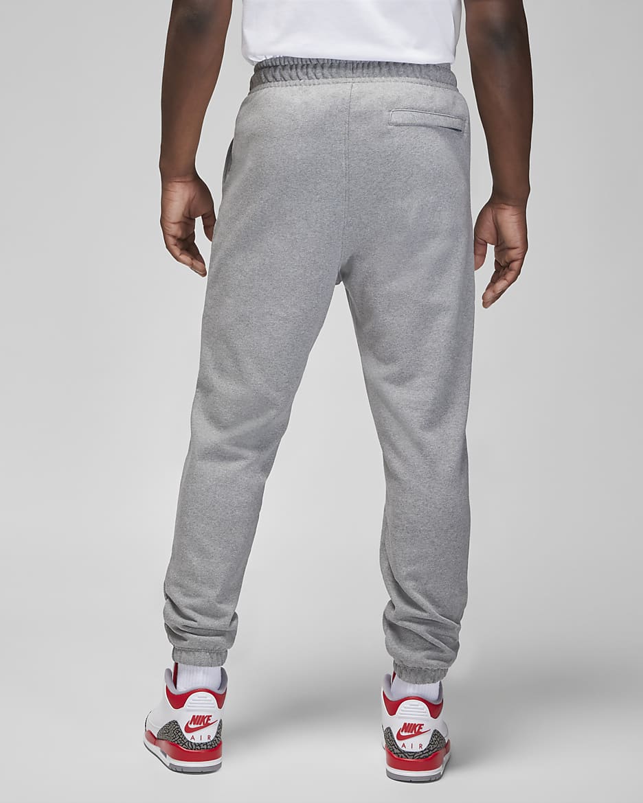 Jordan Flight Fleece joggebukse til herre - Carbon Heather/Sail