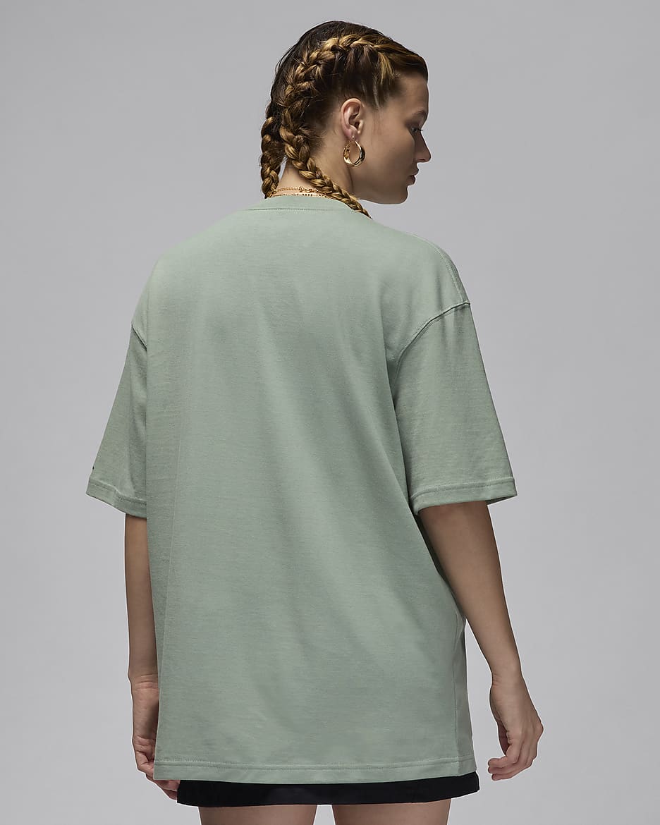 Jordan Women's Oversized Graphic T-Shirt - Jade Smoke