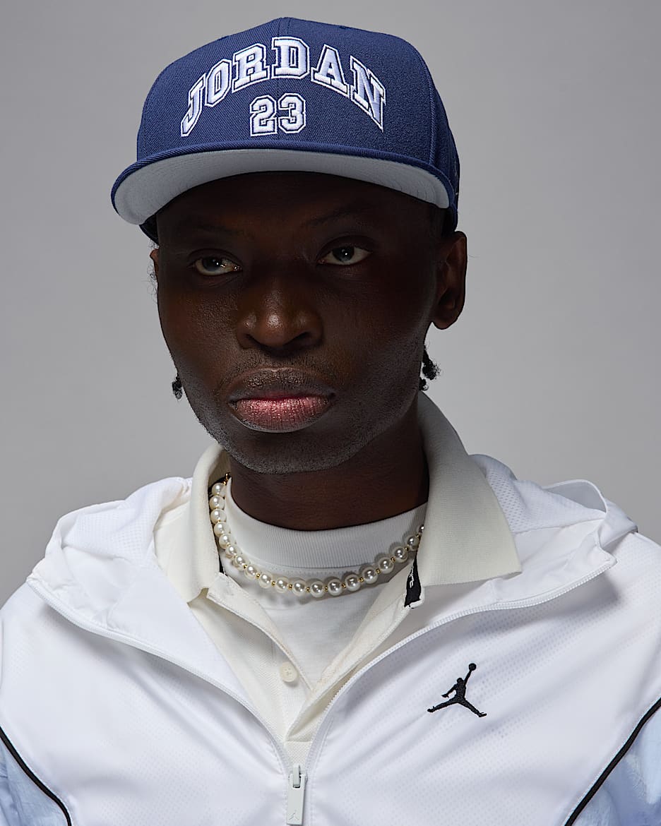 Gorra ajustable estructurada Jordan MVP Pro - Azul marino medianoche/Azul marino medianoche/Gris humo claro/Blanco