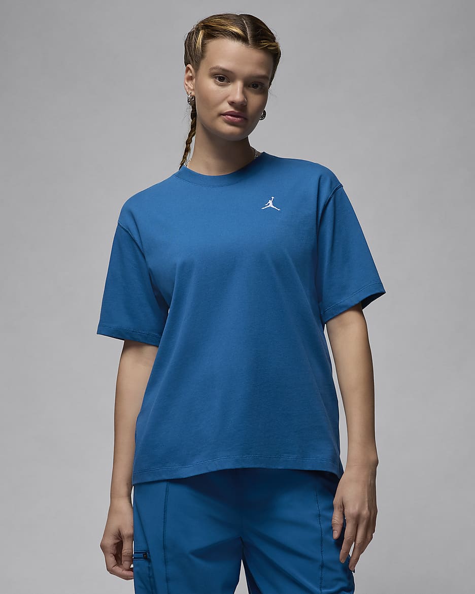 Jordan Essentials Women's Top - Industrial Blue/White