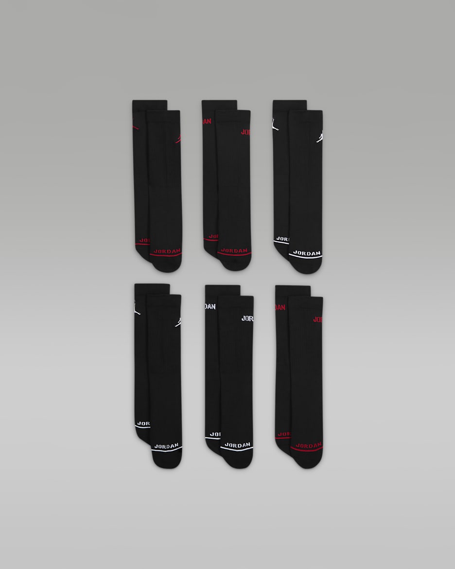Jordan Younger Kids' Crew Socks (6 Pairs). Nike UK