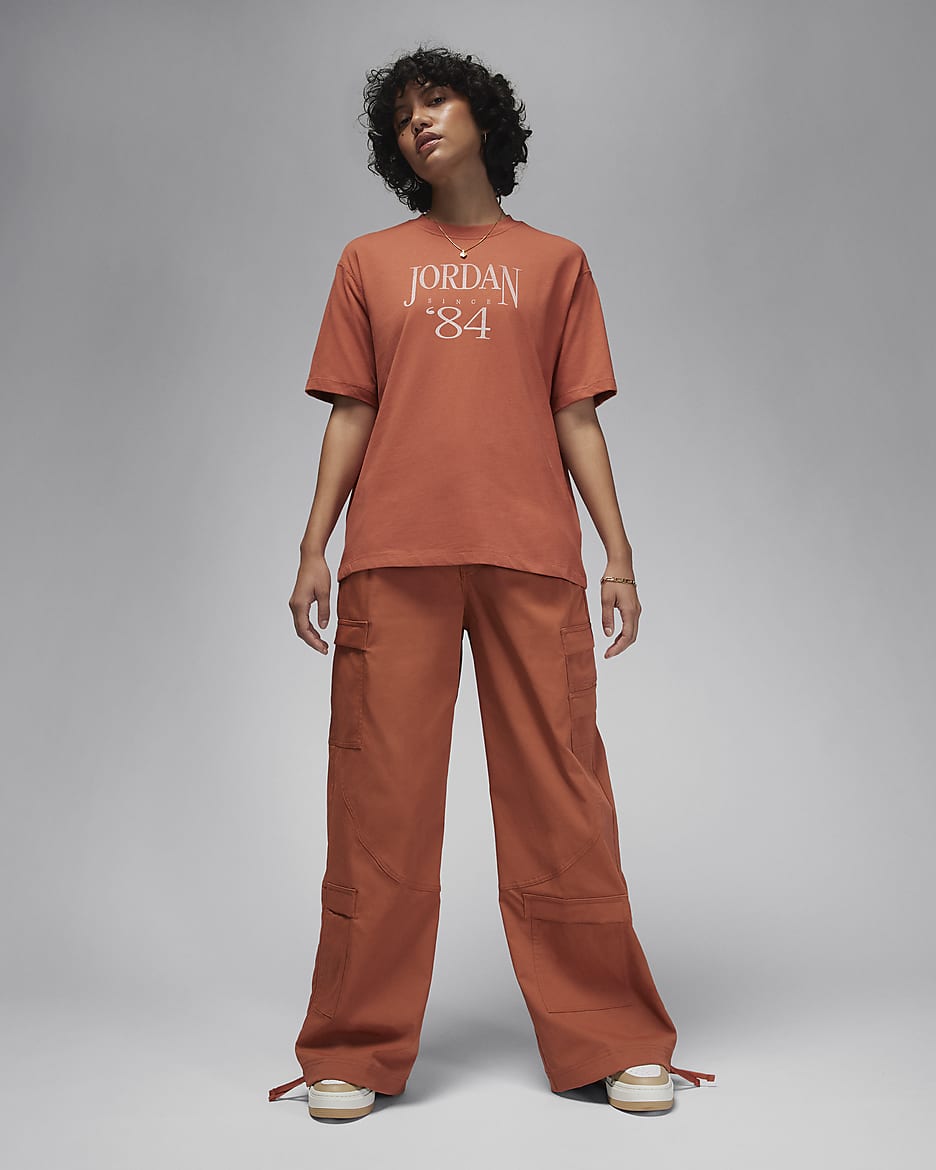 T-shirt damski Jordan Heritage - Dusty Peach/Sail