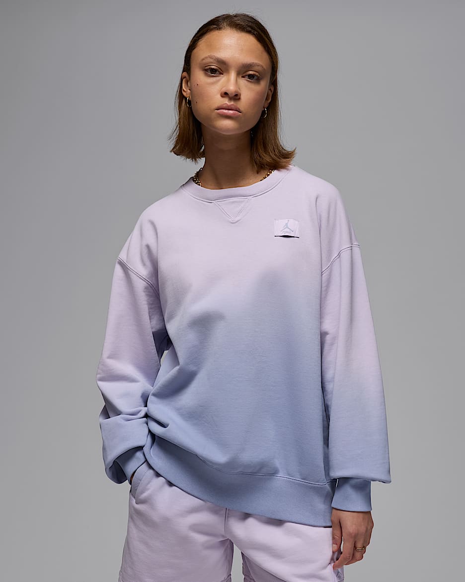 Sweat à col ras-du-cou en tissu en molleton Jordan Flight Fleece pour femme - Doll