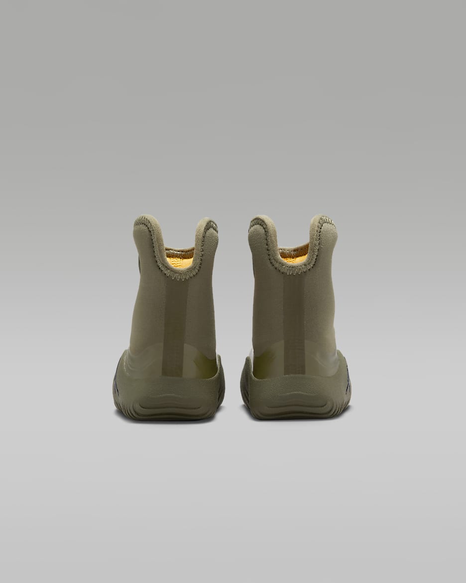 Jordan Lil Drip Baby/Toddler Boots - Medium Olive/Laser Orange/Black