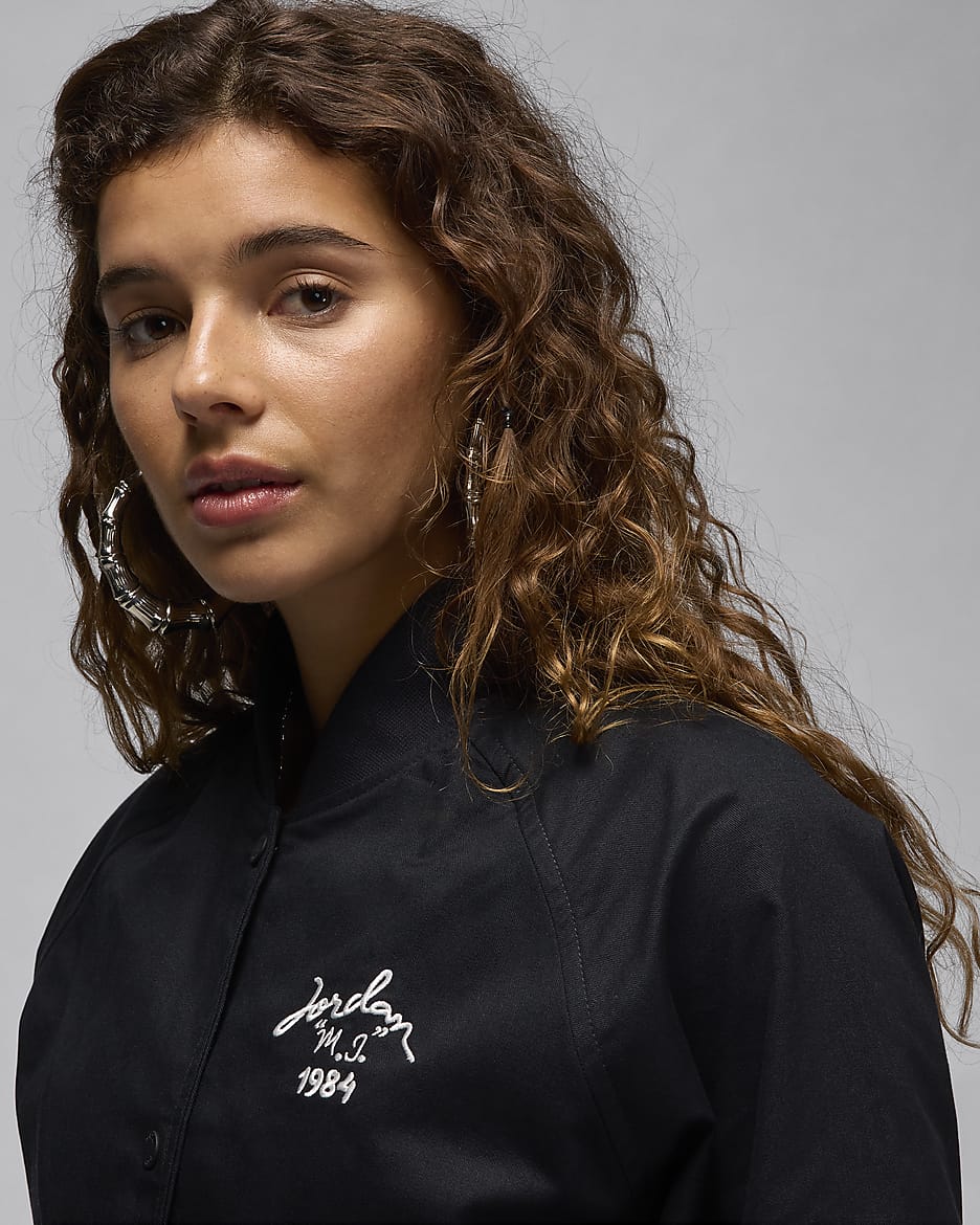 Jordan Varsity-Jacke für Damen - Schwarz/Sail