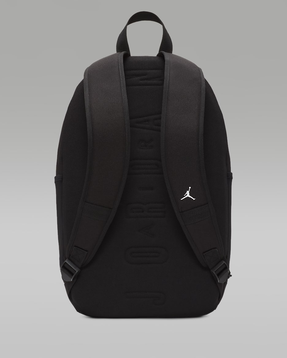 Mochila para niños grandes Jordan Jersey (27 L) - Negro