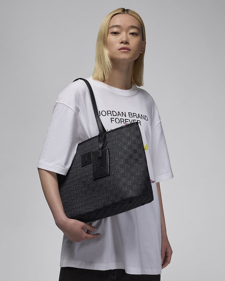 Bolsa tipo tote para hombre (32 L) Jordan Monogram - Negro