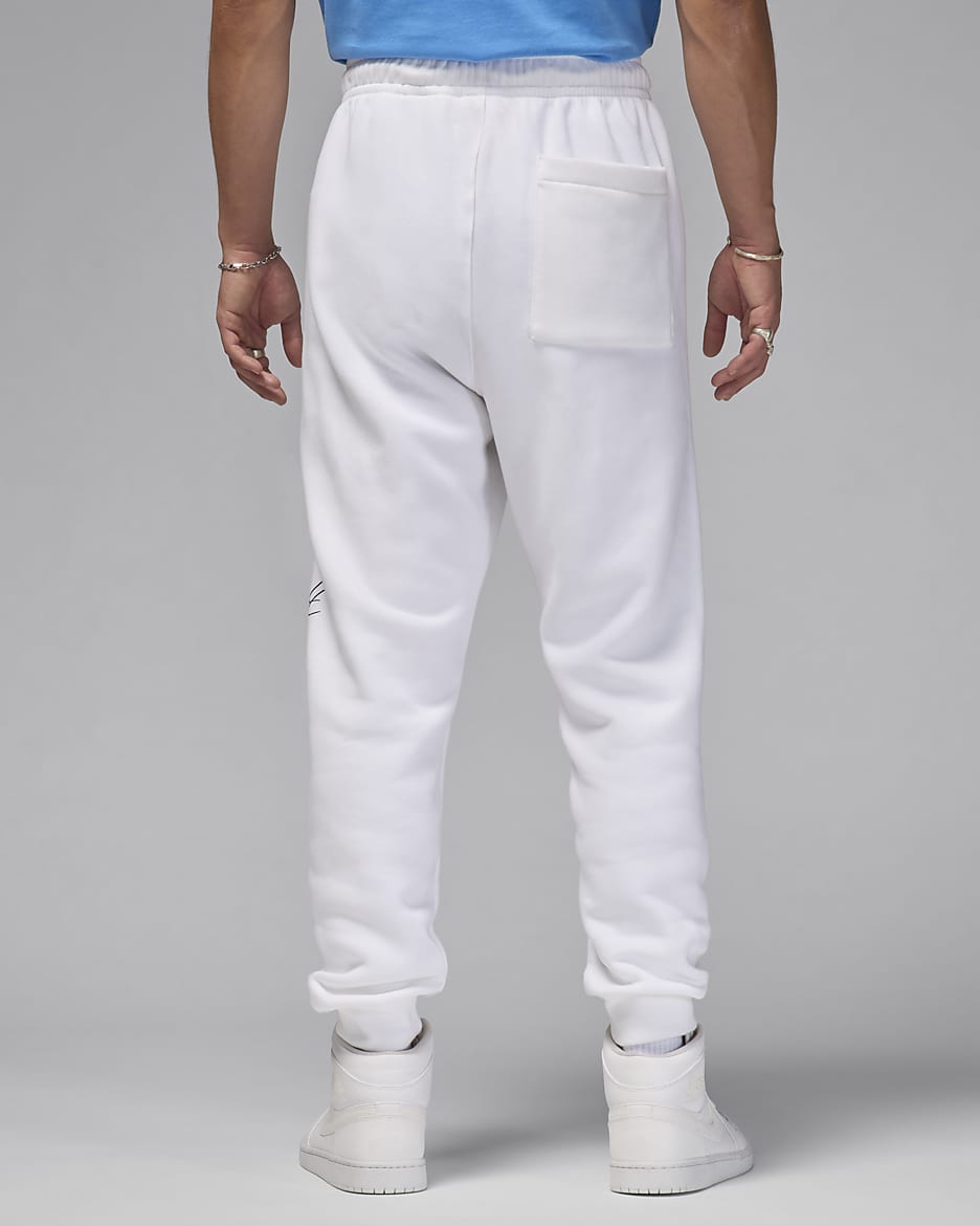 Jordan Essentials Men's Fleece Baseline Trousers - White/Legend Blue