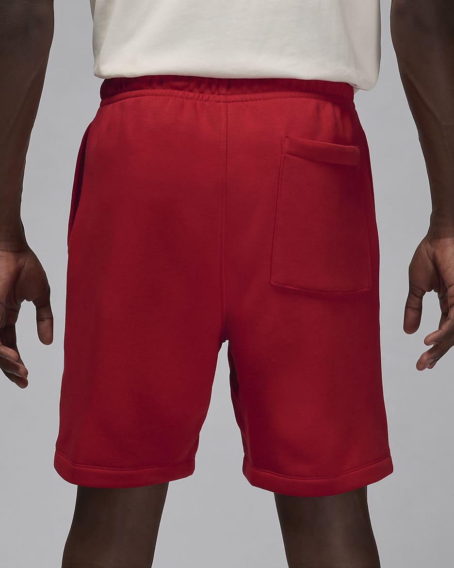 Jordan Brooklyn Fleece Shorts (Herren) - Gym Red/Weiß