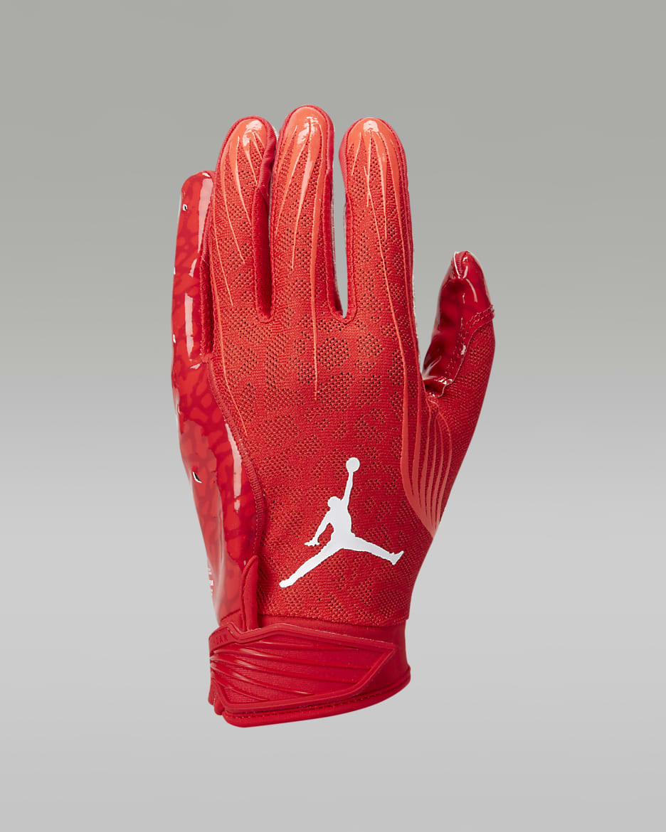 Jordan Fly Lock Football Gloves (1 Pair) - Red